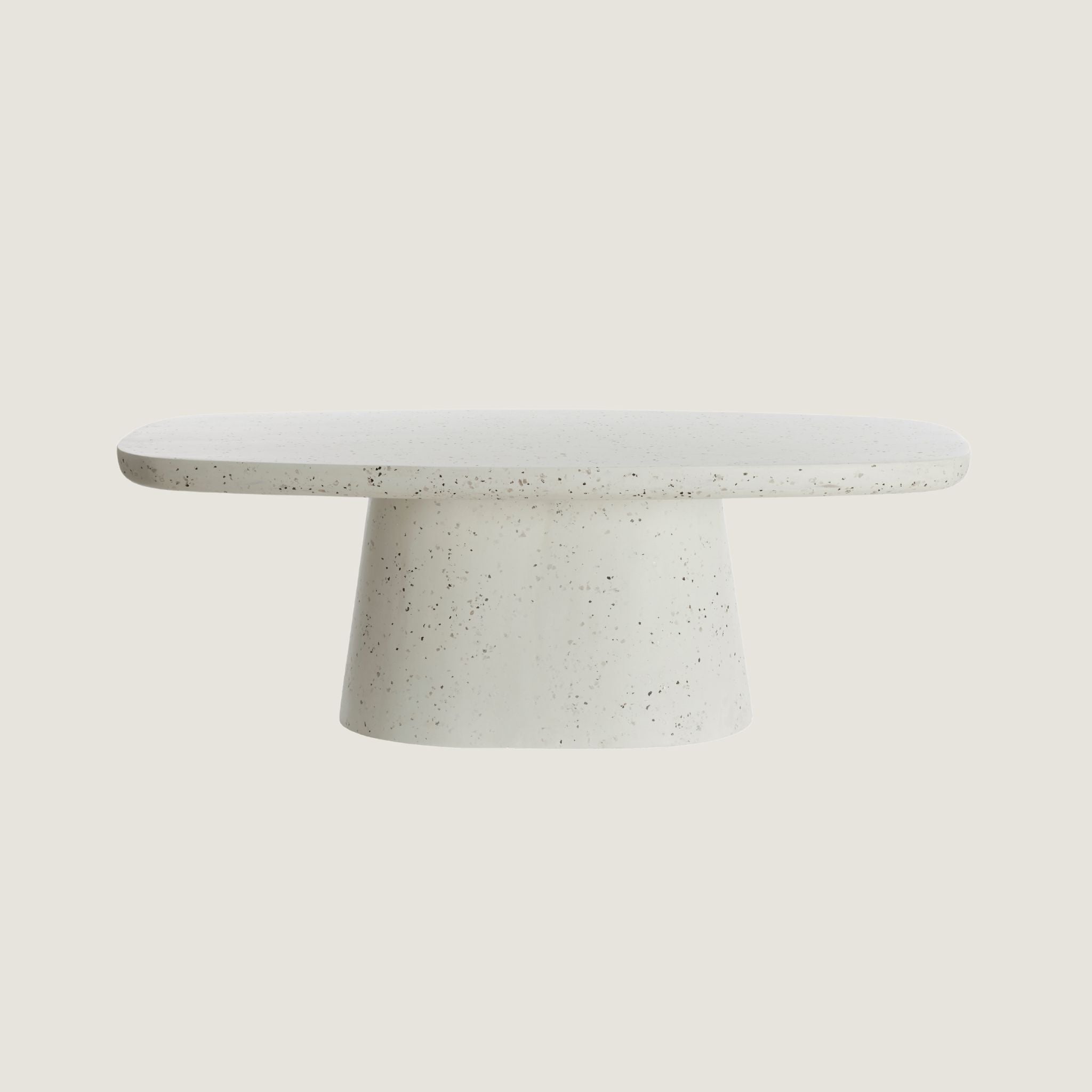 Minimal Terrazzo Coffee Table In White