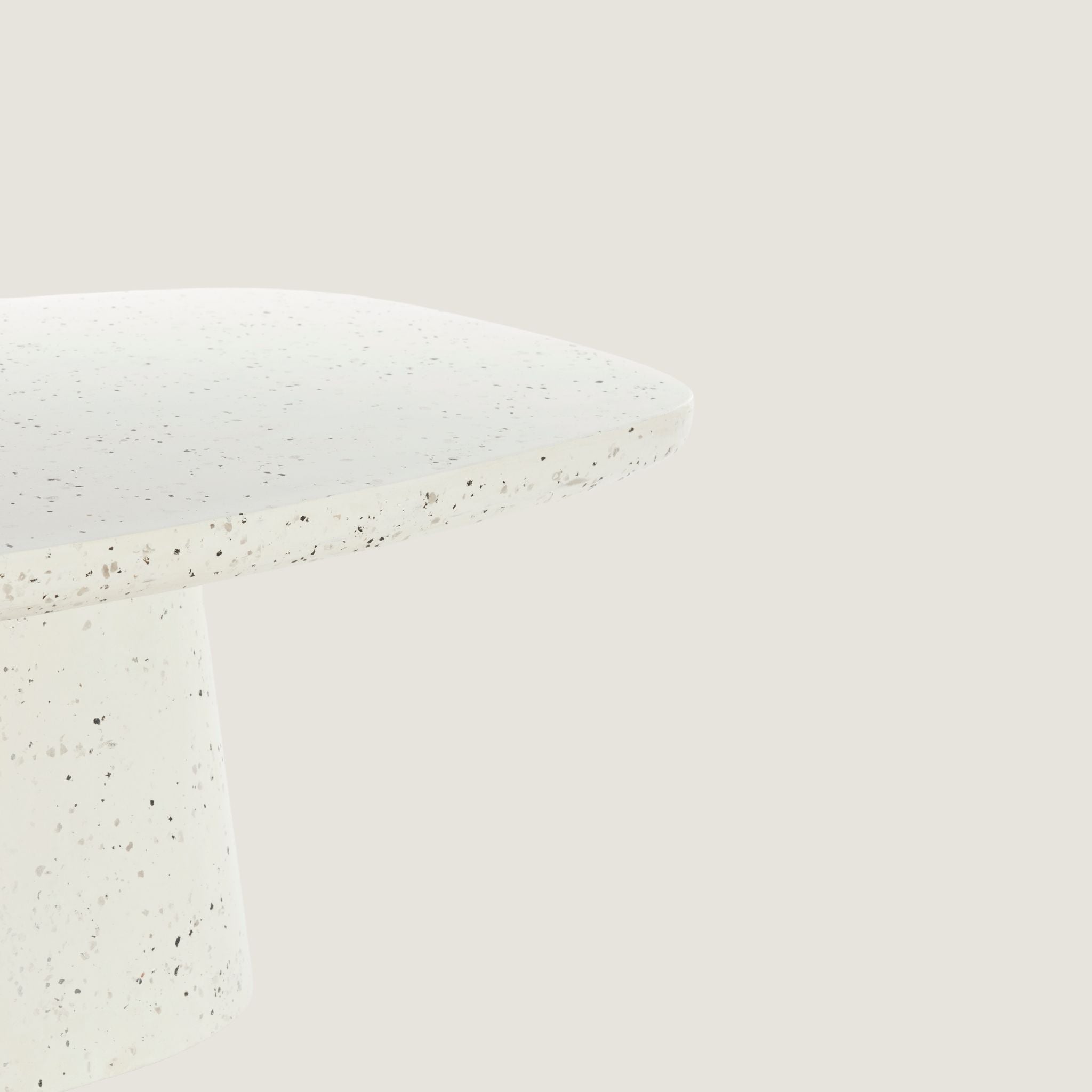 Minimal Terrazzo Coffee Table In White
