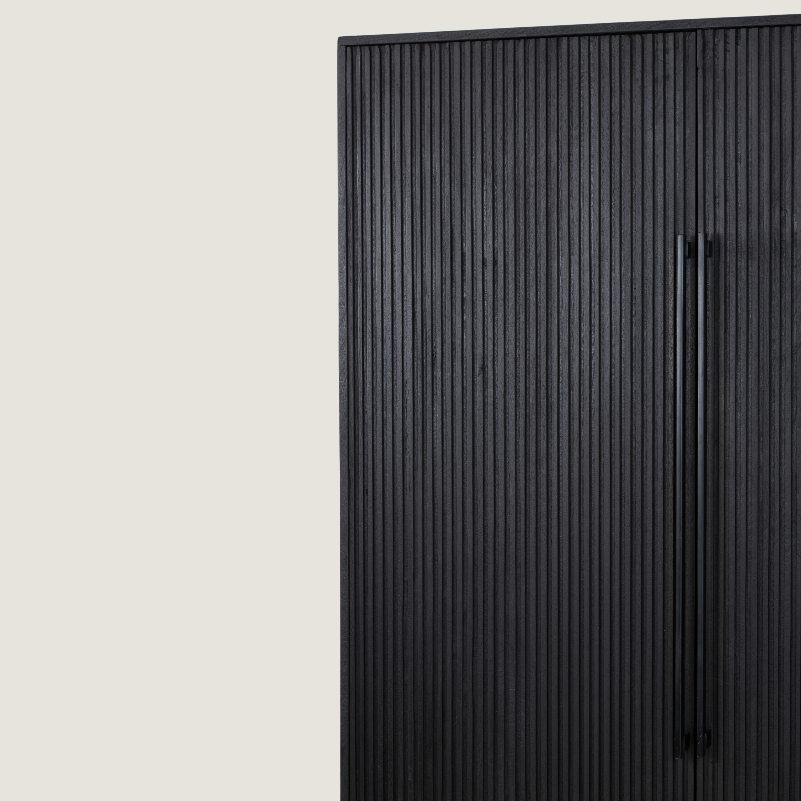 Belafonte Wide Standing Cabinet in Black Mango Wood