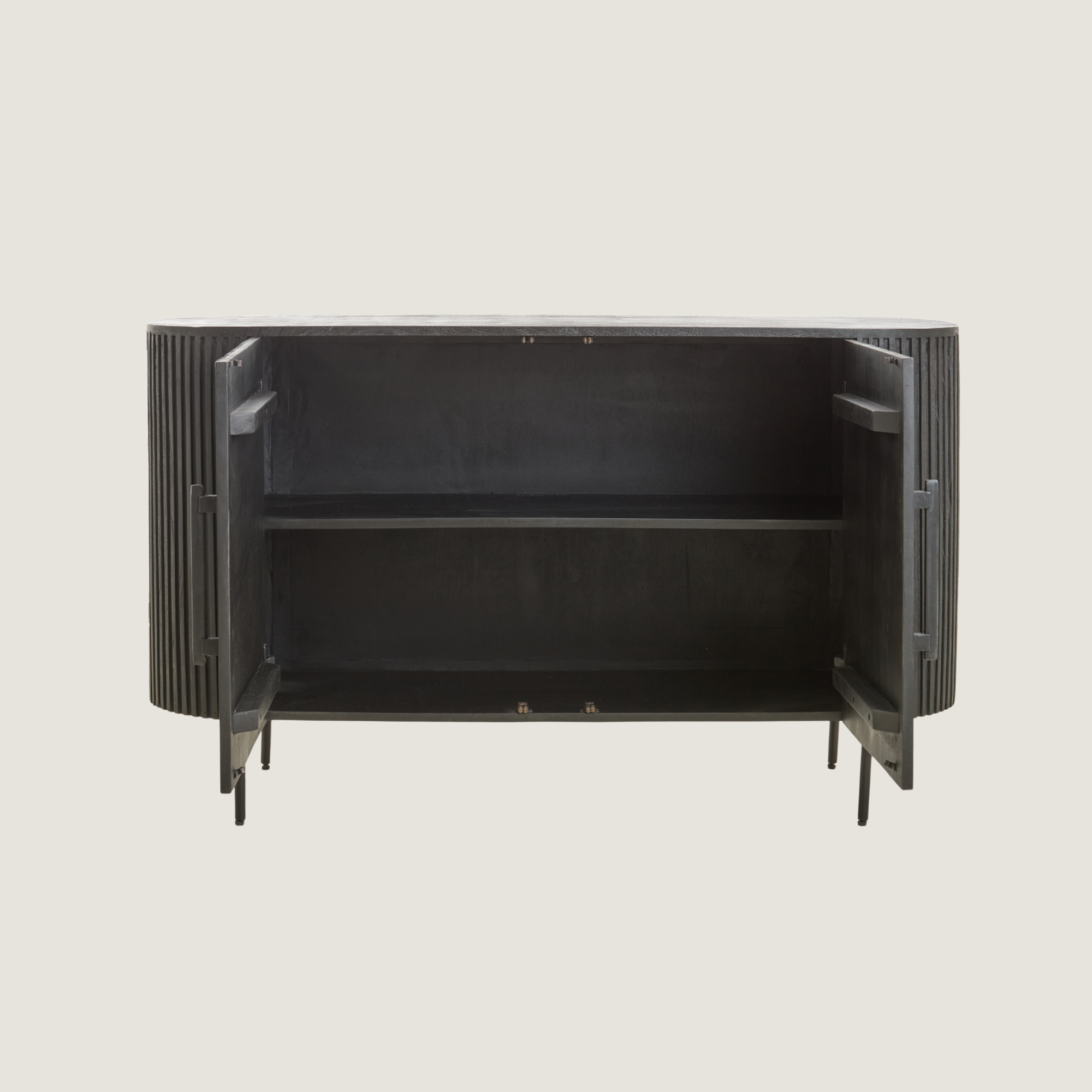 Belafonte Sideboard Display Cabinet in Black Mango Wood