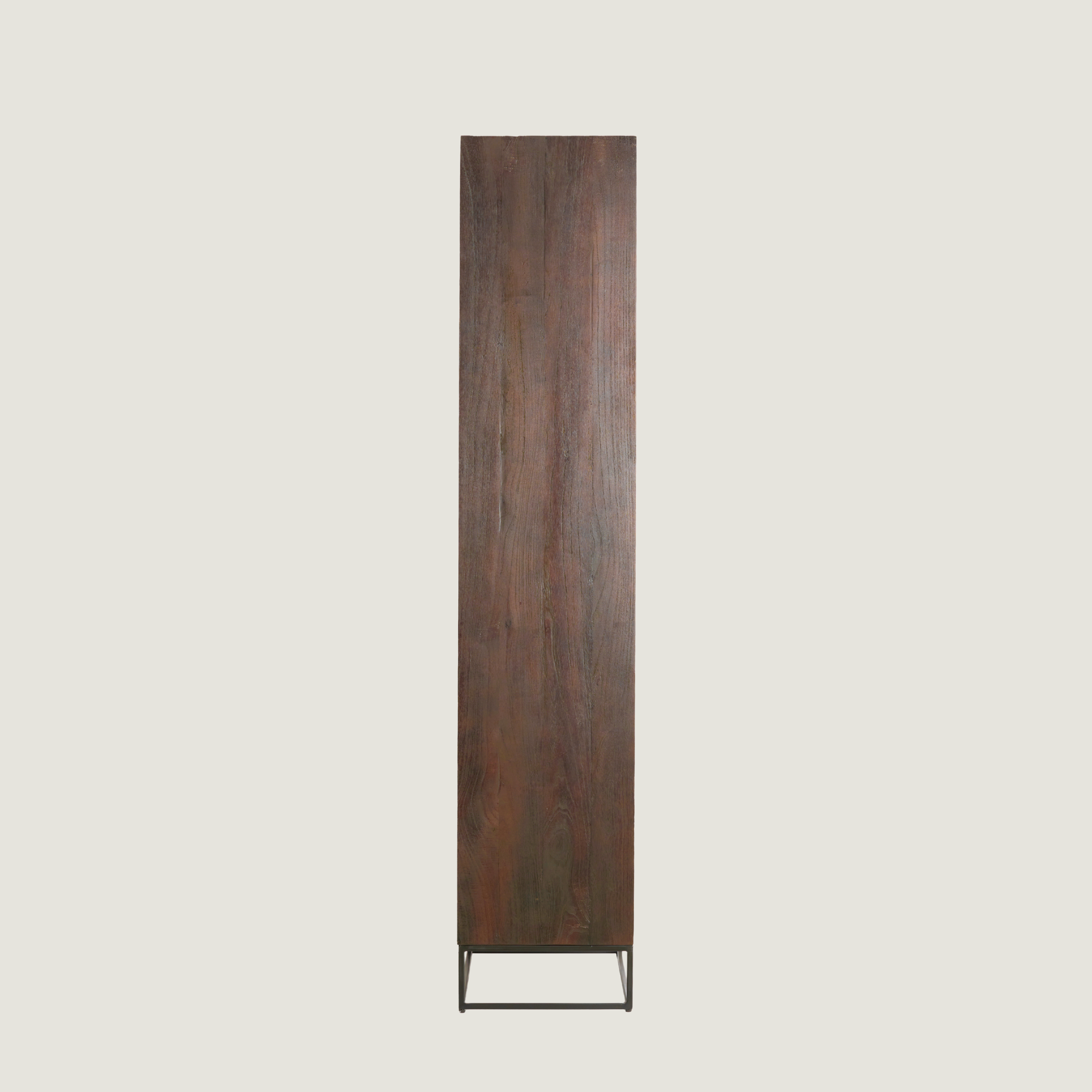 Kyoto Mango Wood Narrow Cabinet with Natural Rattan
