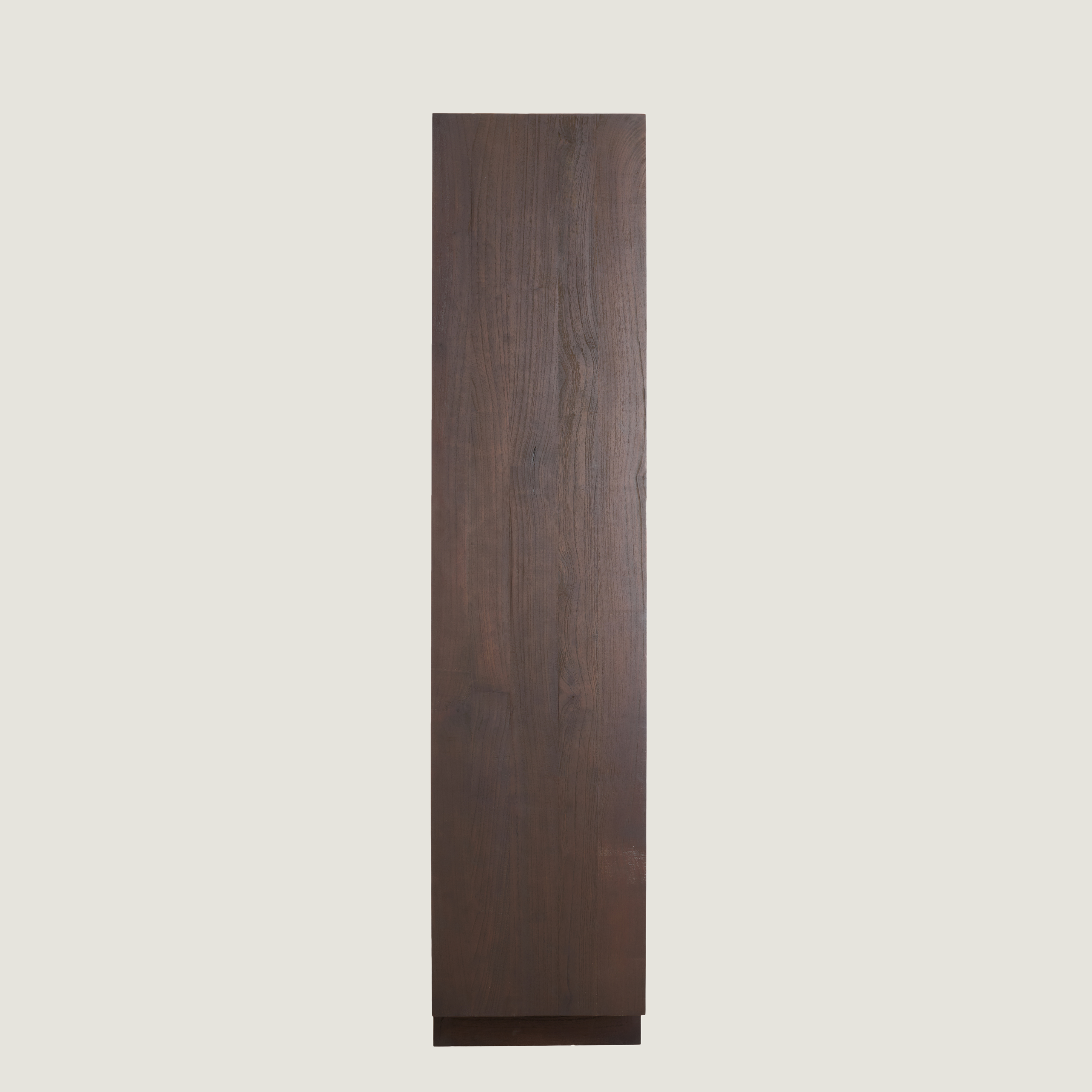 Tall Standing 4 Door Cabinet With Box Storage In Dark Wood