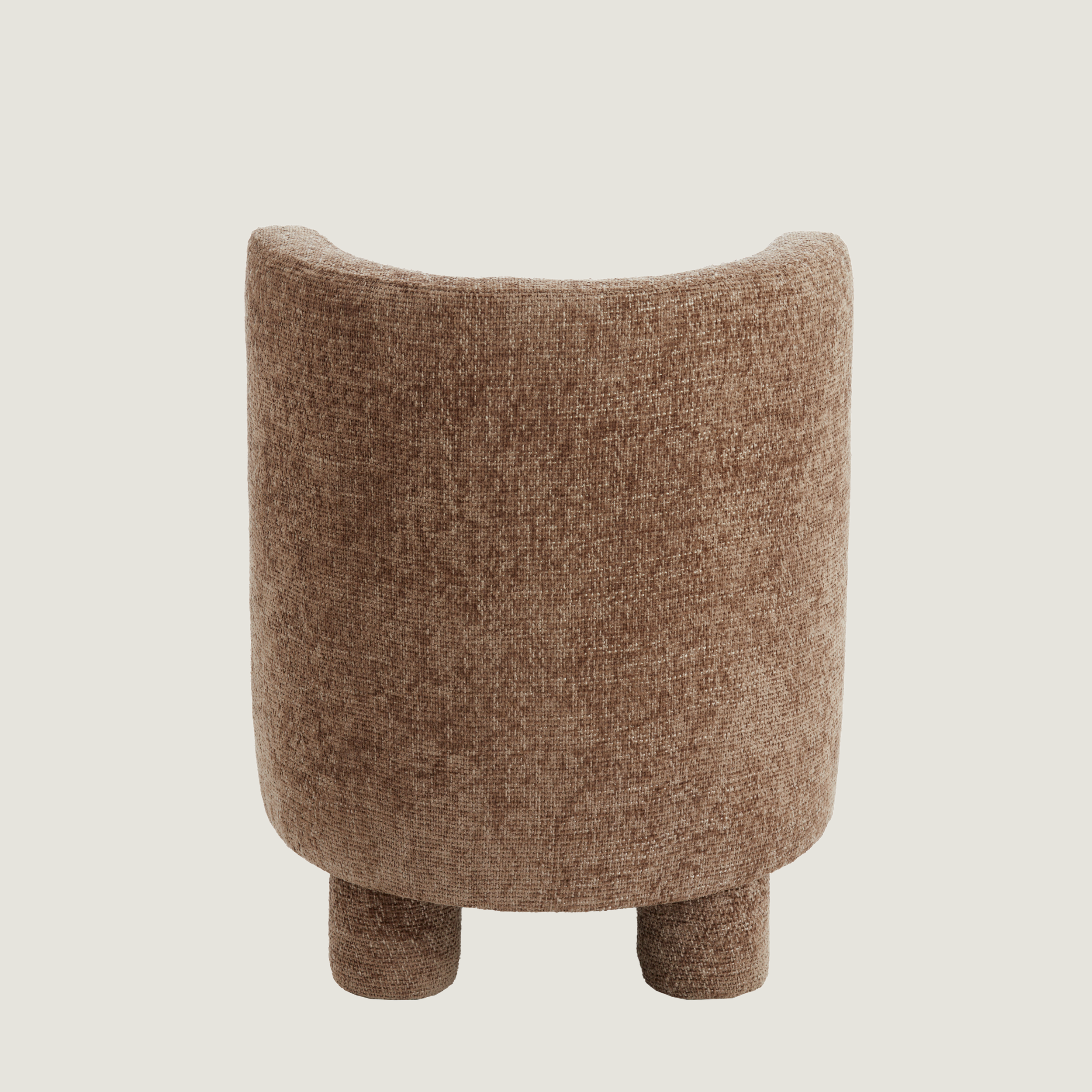 Cocoa Brown Chenille Cocktail Chair