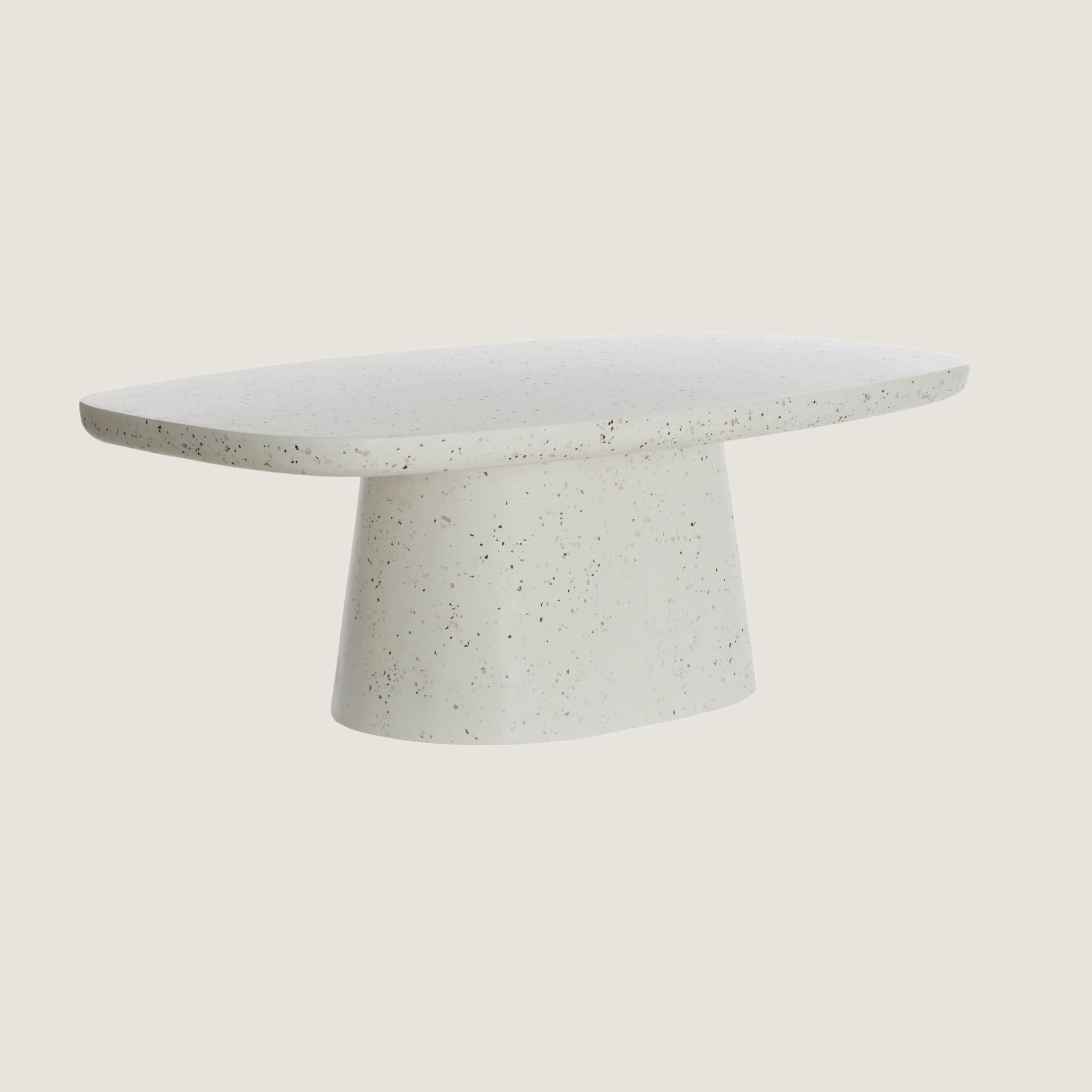 Minimal Terrazzo Coffee Table In White