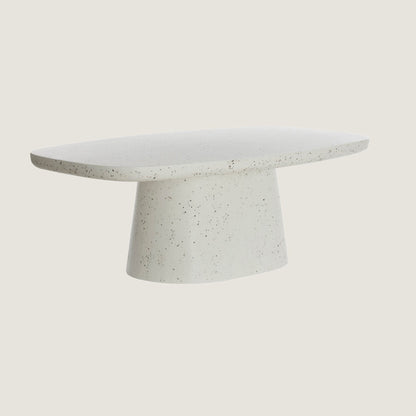 Minimal Terrazzo Coffee Table In White