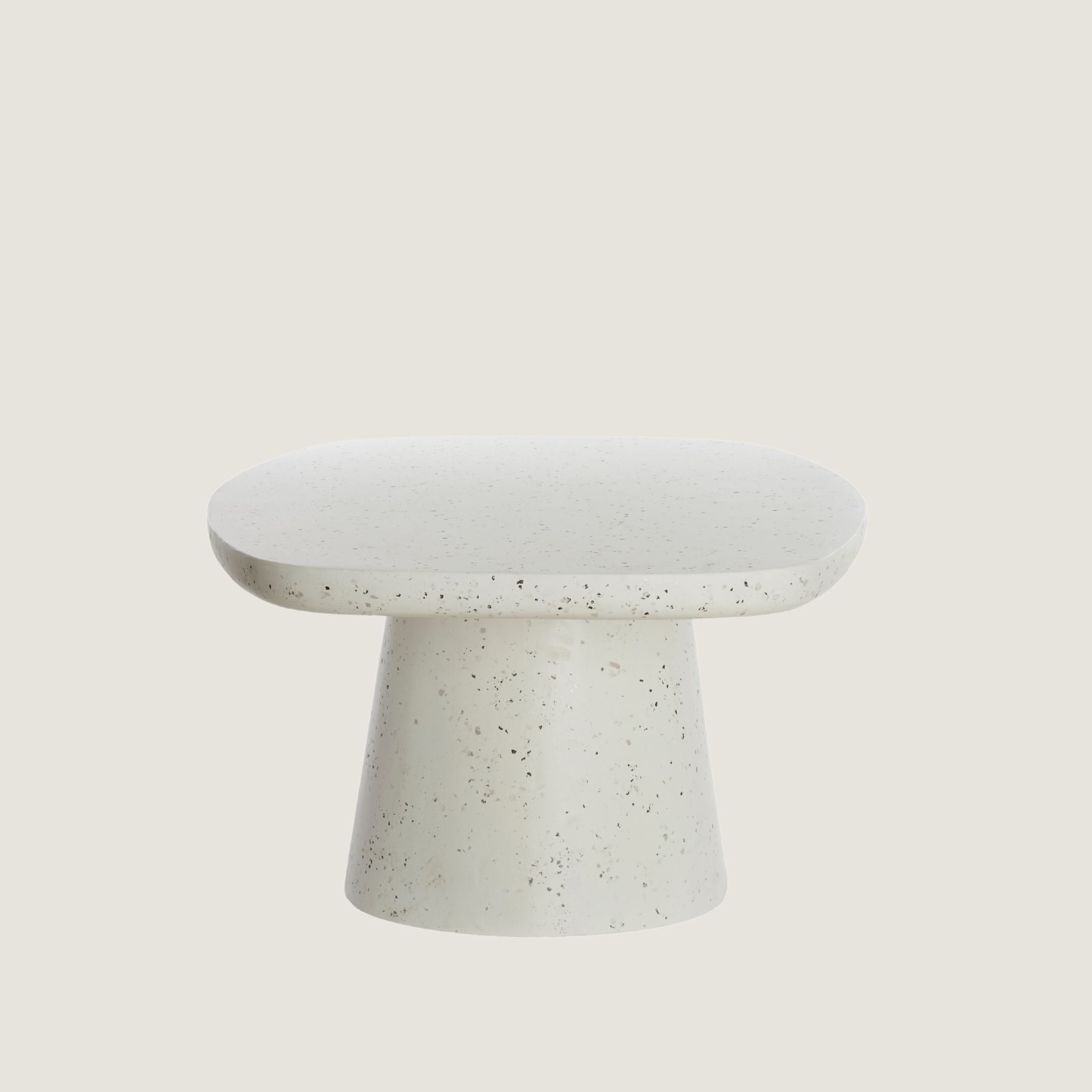 Minimal Terrazzo Coffee Table In White
