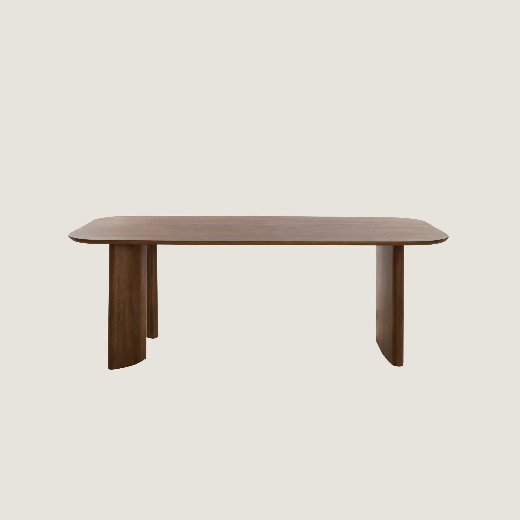 Atlas 6 Seater Dining Table Dark Acacia Wood