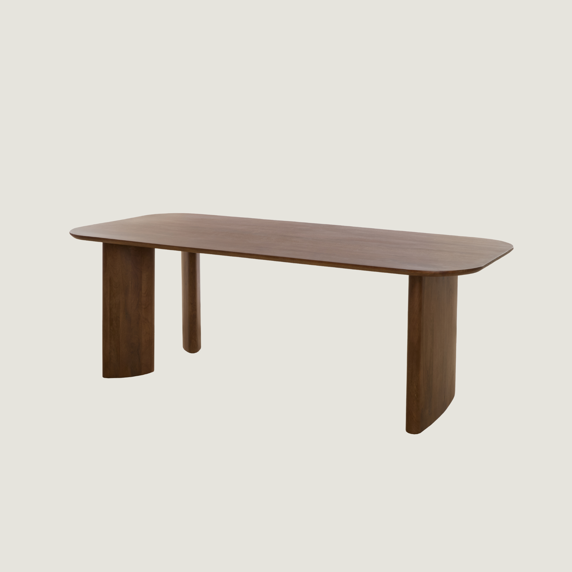 Atlas 6 Seater Dining Table Dark Acacia Wood