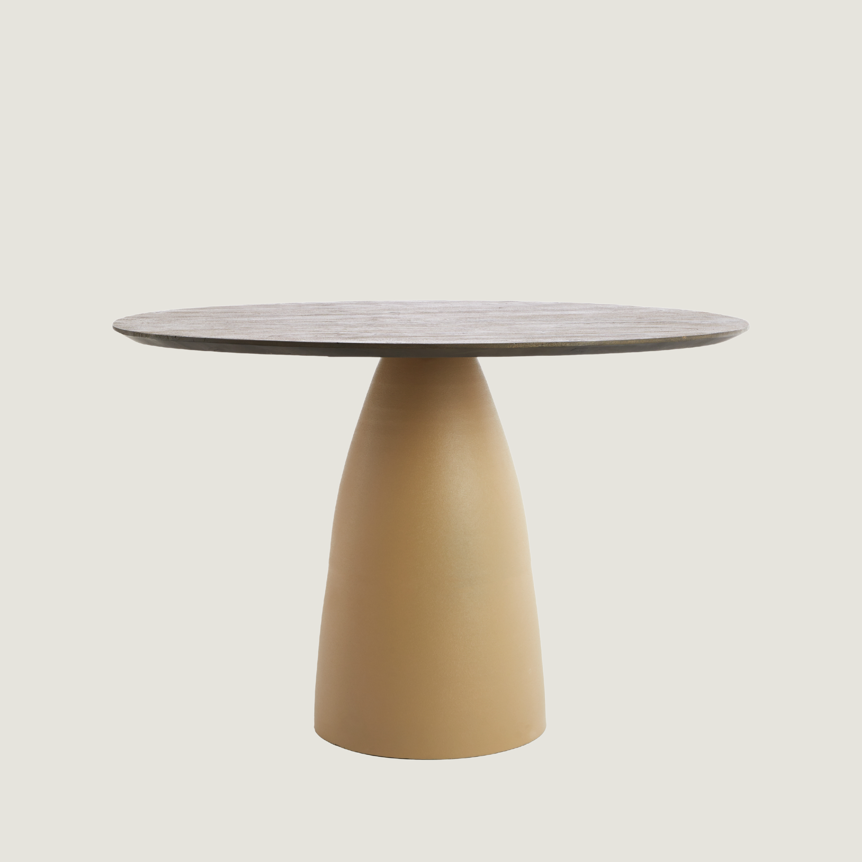 Faro Round Contemporary Mango Wood Dining Table