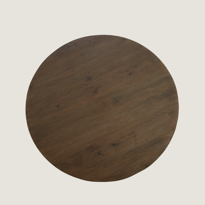 Faro Round Contemporary Mango Wood Dining Table