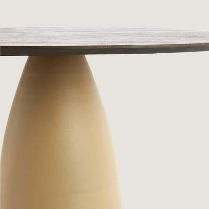 Faro Round Contemporary Mango Wood Dining Table