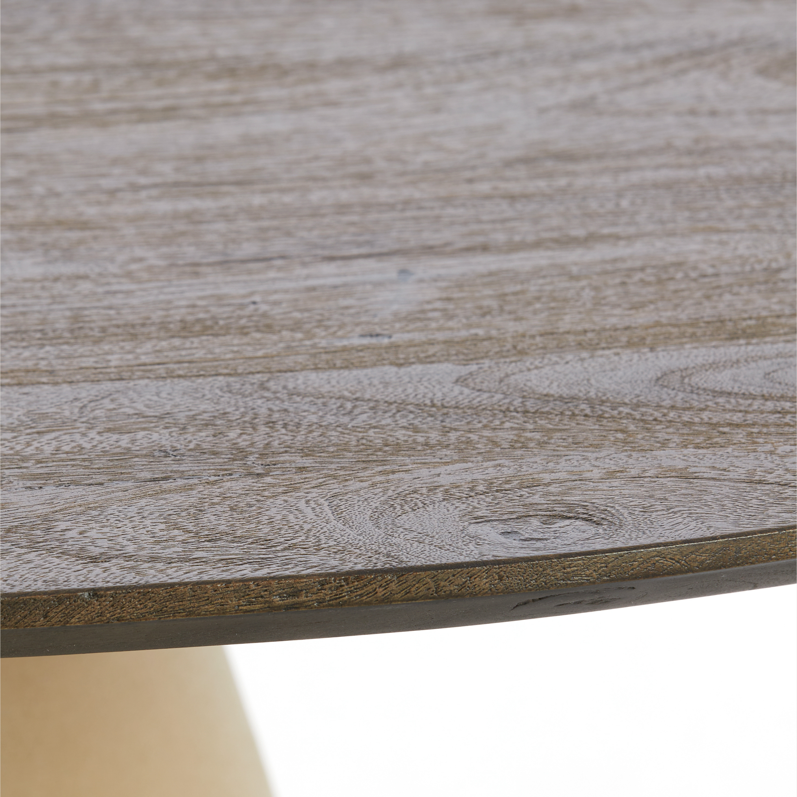 Faro Round Contemporary Mango Wood Dining Table