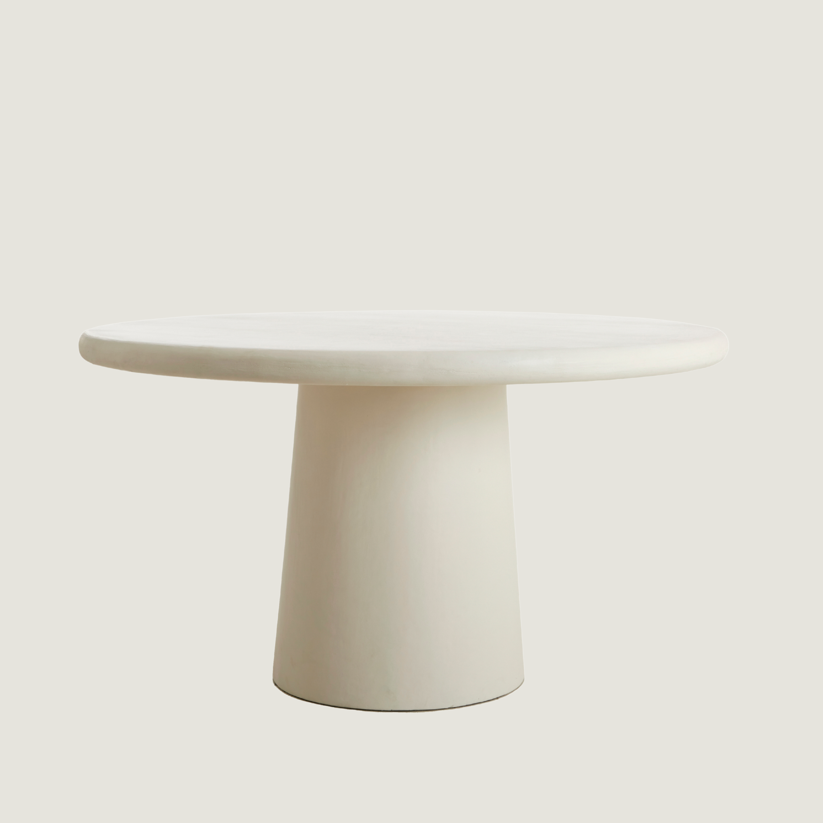Blanca Stone-Effect 4-6 seat Dining Table In Cream