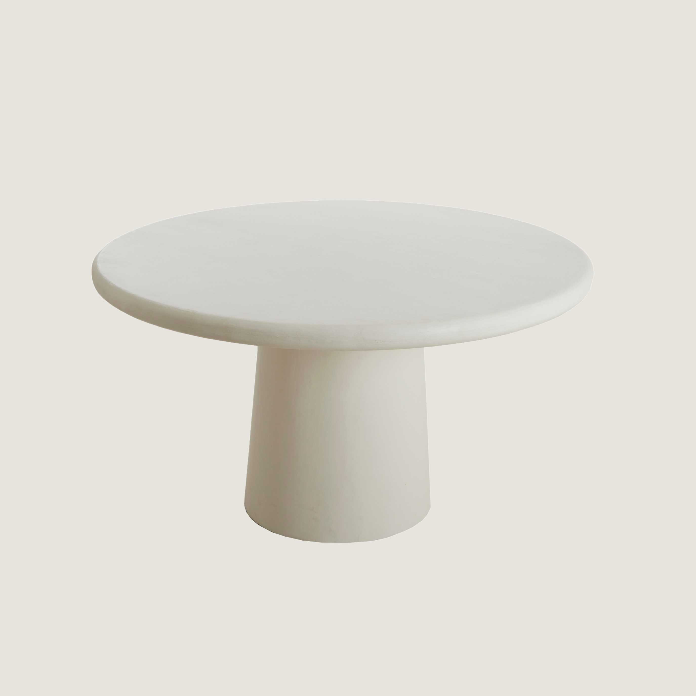 Blanca Stone-Effect 4-6 seat Dining Table In Cream