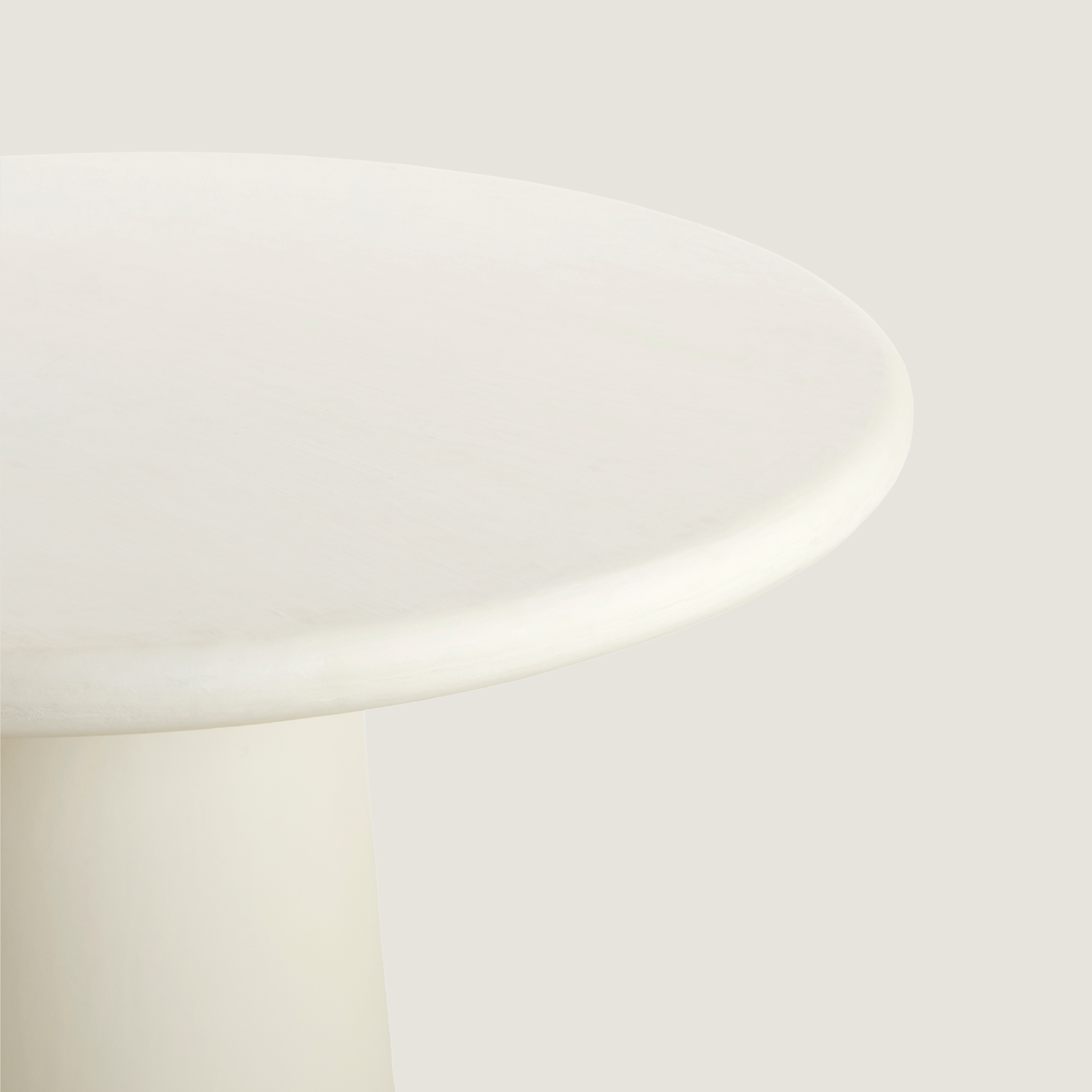Blanca Stone-Effect 4-6 seat Dining Table In Cream