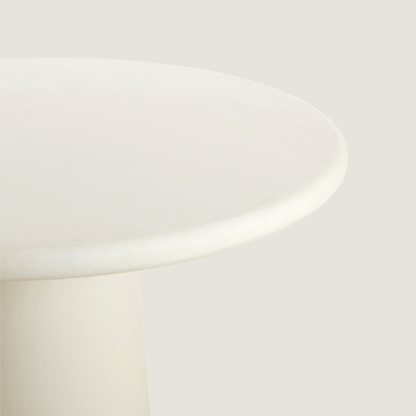 Blanca Stone-Effect 4-6 seat Dining Table In Cream
