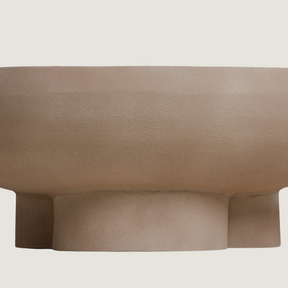 Round Semi-Sphere Modern Coffee Table Stone Finish