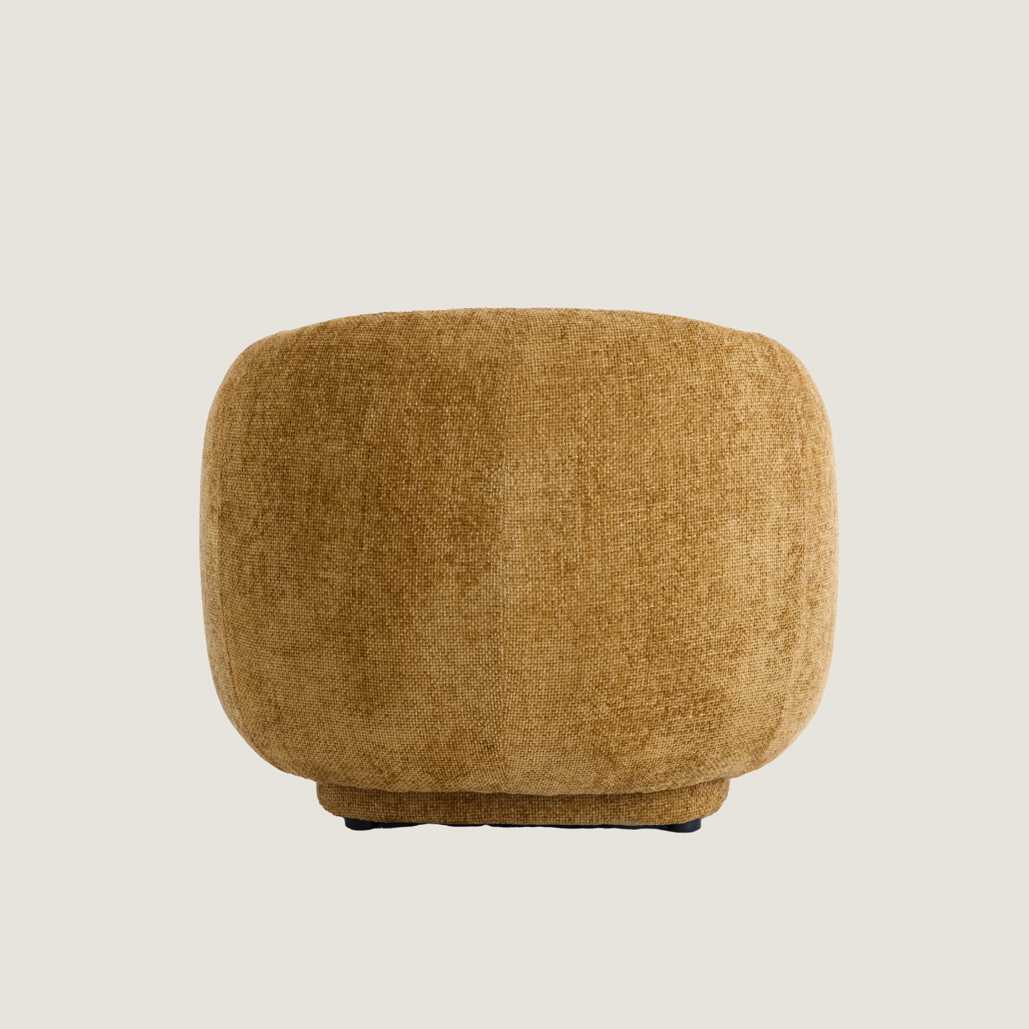Astoria Soft Textured Accent Lounge Chair In Ochre