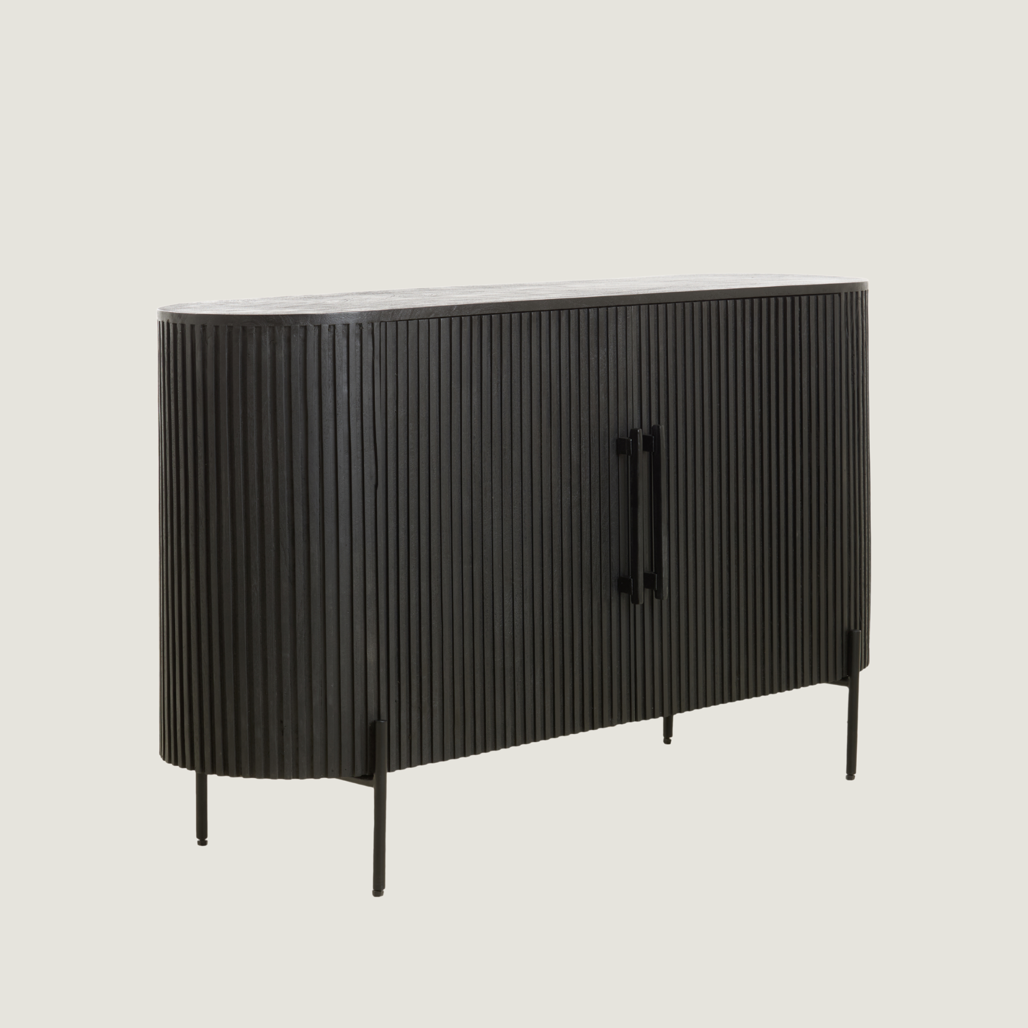 Belafonte Sideboard Display Cabinet in Black Mango Wood