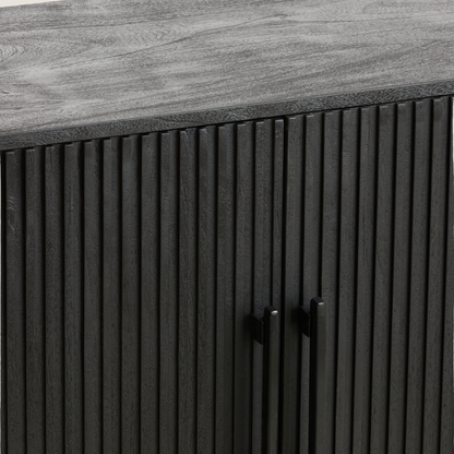 Belafonte Sideboard Display Cabinet in Black Mango Wood