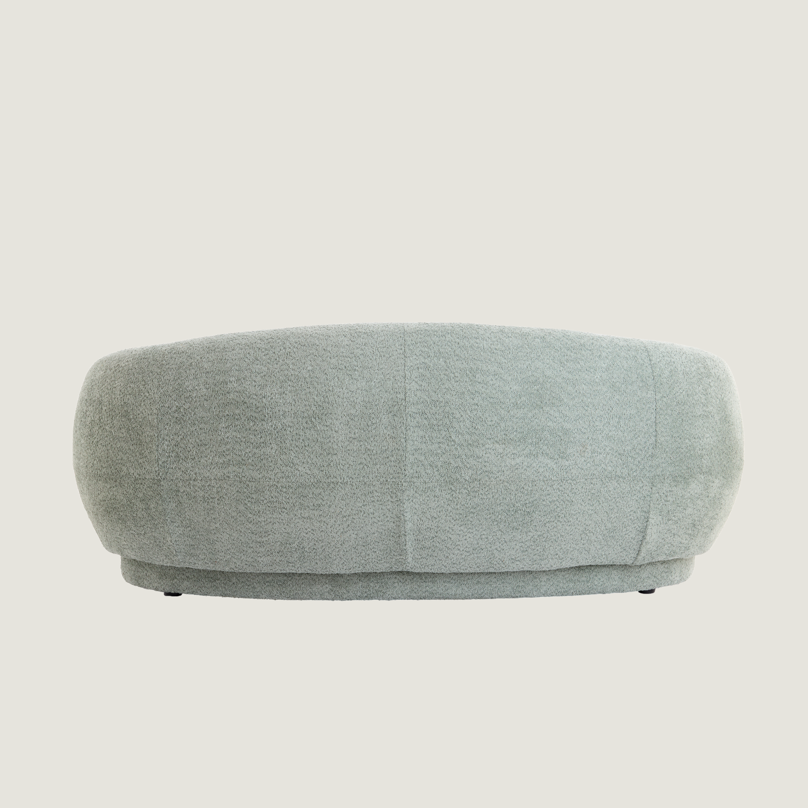 Astoria Curved Fabric Two Seat Sofa In Mint