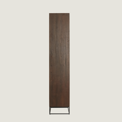 Denali Tall Wood Storage Cabinet with Doors and Shelving