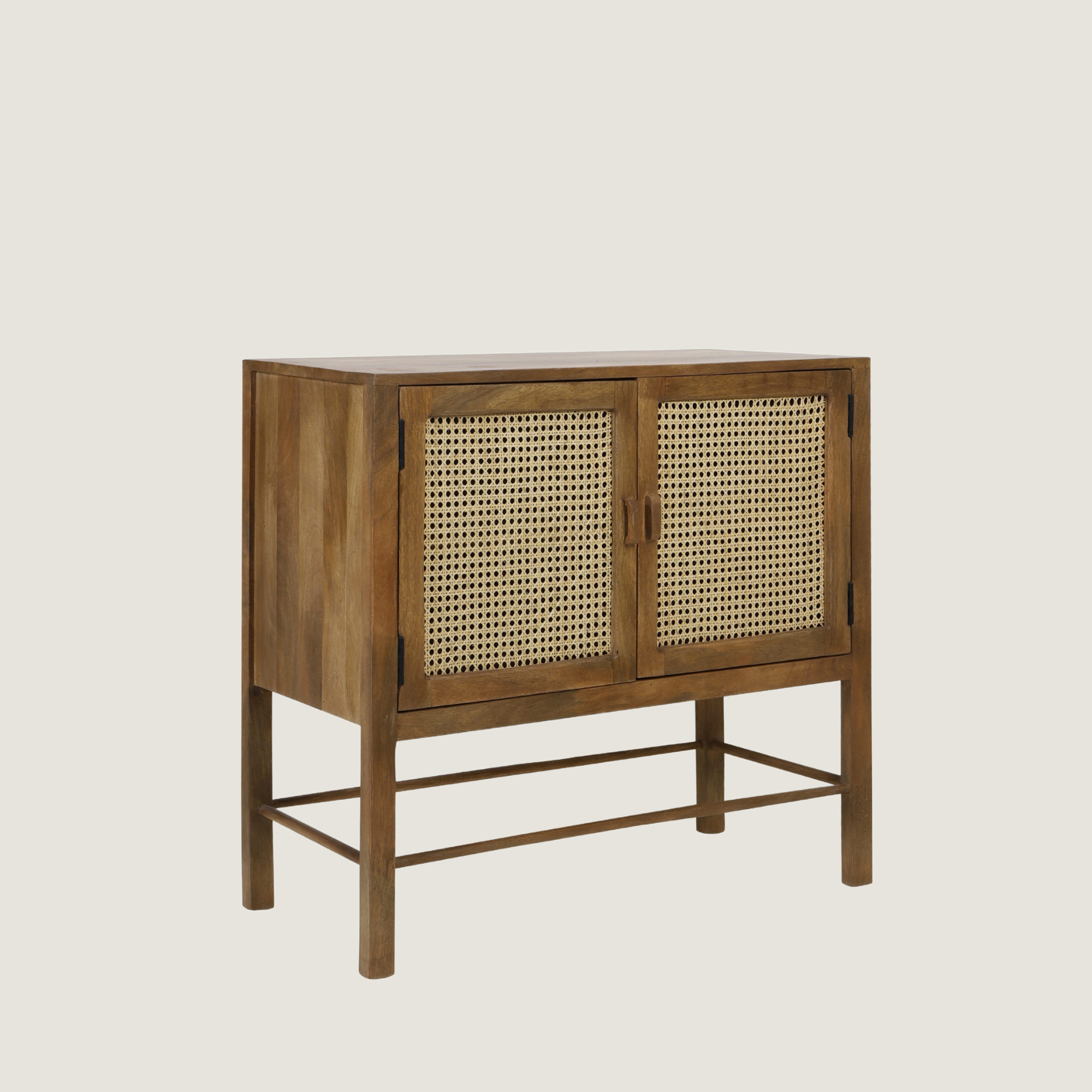Kyoto Rattan Sideboard Cabinet in Natural Light Mango Wood