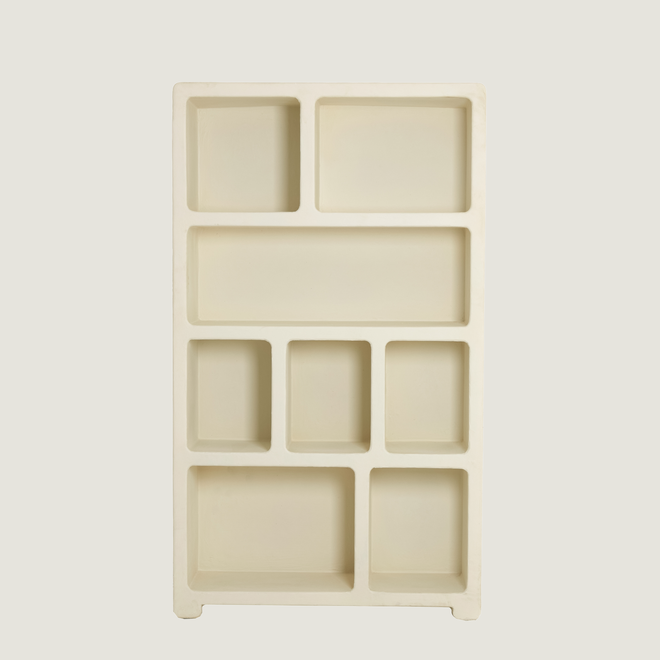 Blanca - Spacious Organic-Style Display Shelf In Beige