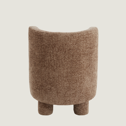 Cocoa Brown Chenille Cocktail Chair