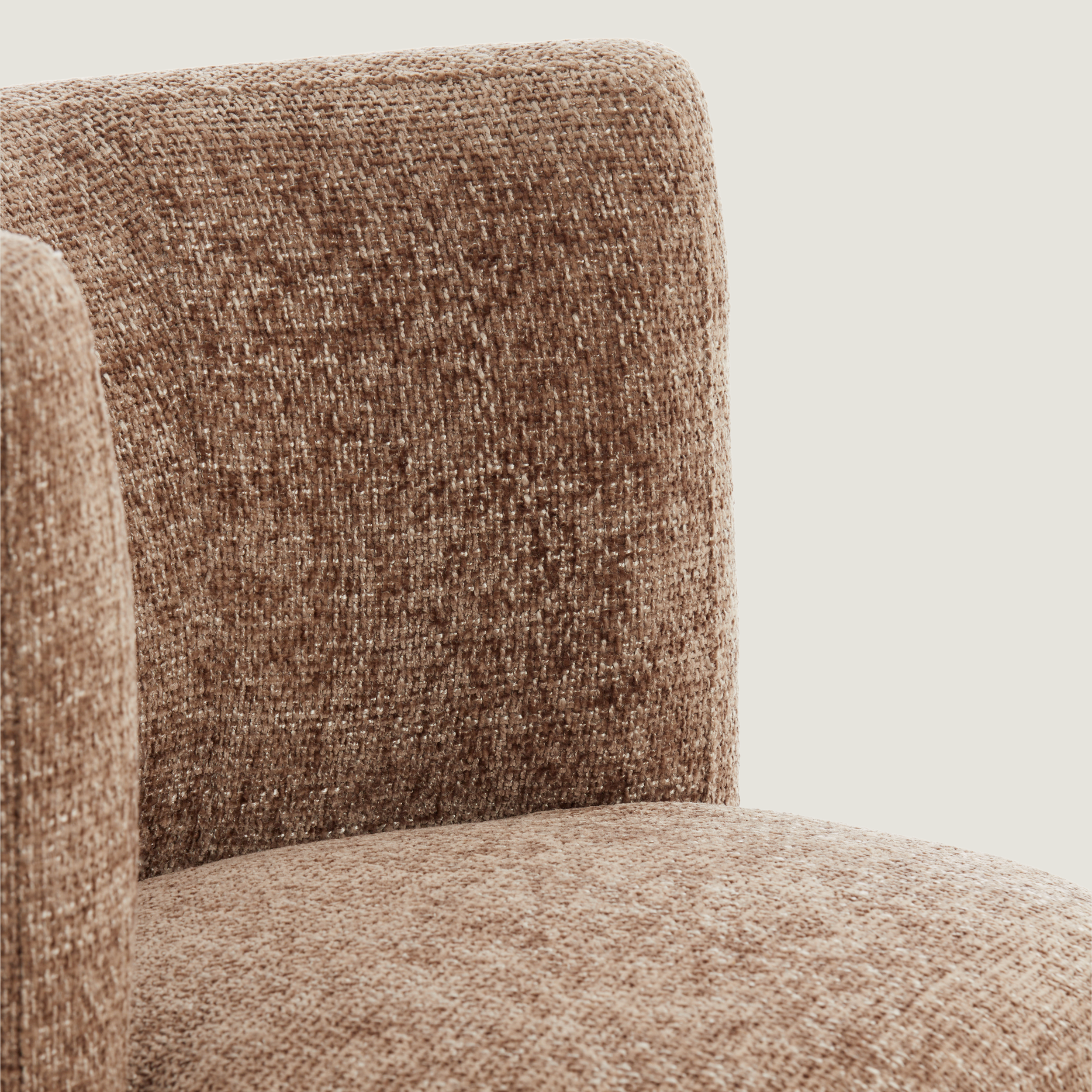 Cocoa Brown Chenille Cocktail Chair